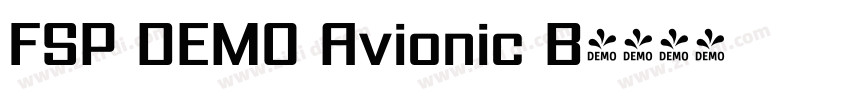 FSP DEMO Avionic B字体转换 FSP DEMO Avionic B字体转换